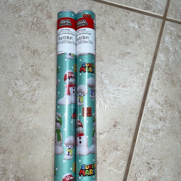Super Mario Christmas Wrapping Paper 